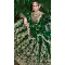 Embroidery Heavy Velvet Bridal Wear Women Lehenga Green Color -6535170399