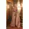 Handloom Weaving Silk Jacquard Work Peach Color Party Wear Saree -6549170483