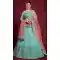 Georgette Sequence Work Designer Wedding Wear Women Lehenga Choli In Turquoise -6567170611