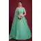 Georgette Swarovski Work Designer Wedding Wear Women Lehenga Choli In Turquoise -6567170628
