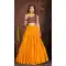 Embroidery Work French Crape Navratri Festival Wear Lehenga Choli in Mustard -7256175126