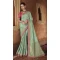 Embroidery Work Pure Dola Silk Designer Women Saree in Mint Green -6344168876