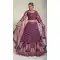 Bridal Net Sequince Embroidery Work Sangeet Wear Lehenga Choli in Wine -6617170964
