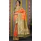 Banarasi Silk Jacquard Work Traditional Wear Saree Blouse in Orange -6672171396