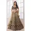 Soft Net Thread Stone Work Designer Bridal Wedding Wear Lehenga Choli in Pista Green -6690171506