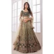 Soft Net Thread Stone Work Designer Bridal Wedding Wear Lehenga Choli in Pista Green -6690171506