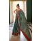 Kanchivaram Silk Jacquard Work Party Wear Saree Blouse in Teal Green -6728171811