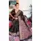 Pure Kashmiri Silk Weaving Work Traditional Wear Saree Blouse in Black -6729171817
