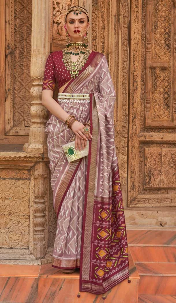 Smooth Patola Silk Weaving Work Designer Traditional Wear Saree in Multi -6766172118