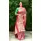 Jacquard Work Patola Silk Designer Party Wear Saree Blouse in Pink -6805172326