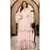 Embroidery Work Party Wear Heavy Chinon Lehenga Salwar Suit in Light Pink -7013173847