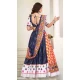 Navratri Occasion Cotton Silk Embroidery Work Lehenga Choli in Blue -7474176433