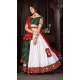 Navratri Occasion Cotton Silk Embroidery Work Lehenga Choli in Green -7474176436