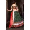 Navratri Occasion Cotton Silk Embroidery Work Lehenga Choli in Green -7474176436