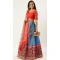 Blue Color Chinon Leheriya Patola Print Work Party Wear Designer Lehenga Choli - 7071174131
