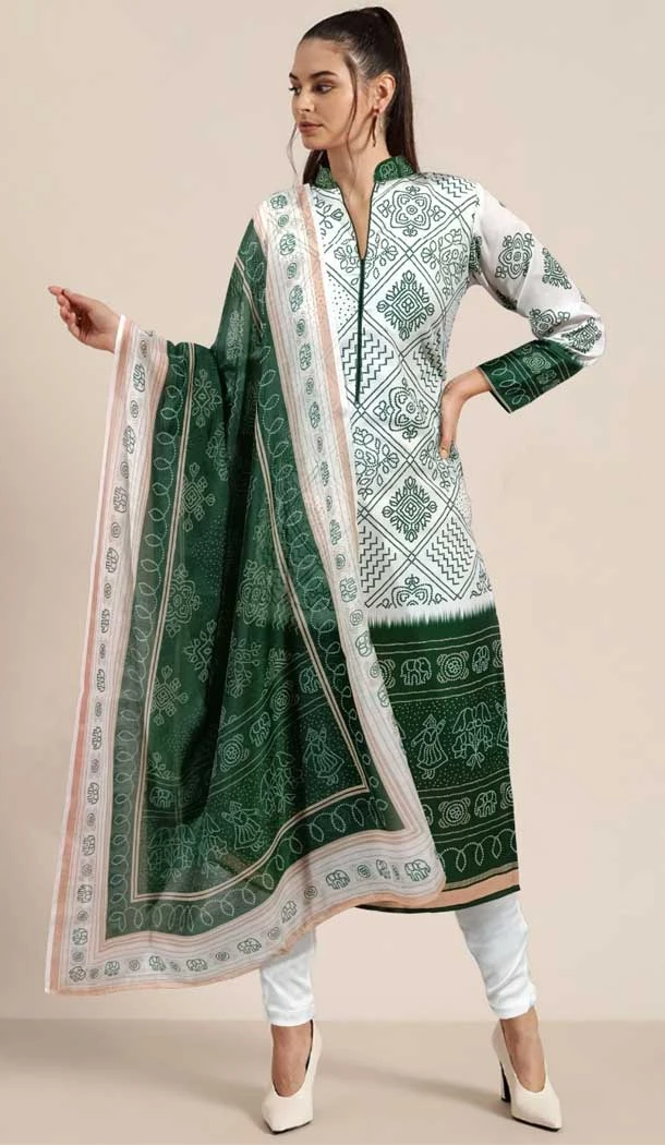 Party Wear Green Color Poly Rayon Digital Print Work Readymade Salwar Suit - 7089174241