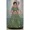 Mehendi Green Color Fox Georgette Heavy Embroidery Work Function Wear Lehenga Choli - 7095174265