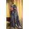Navy Blue Color Banarasi Silk Copper Zari Weaving Work Traditional Wear Saree- 7127174430