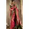 Party Wear Pink Color Banarasi Soft Silk Copper Zari Weaving Work Traditional Saree - 7128174439