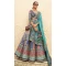 Multi Color Function Wear Rajwadi Silk Mirror Work Designer Lehenga Choli - 7110174341