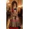 Wedding Wear Multi Color Rajwadi Silk Aari Mirror Work Designer Lehenga Choli - 7111174355