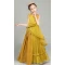 Party Wear Yellow Color Georgette Sequence Work Girl's Designer Heavy Gown - 7112174359
