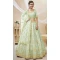 Wedding Wear Art Silk Embroidery Work Designer Heavy Lehenga Choli In Pista Color - 7130174446