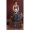 Blue Color Chinon Silk Heavy Embroidery Wedding Wear Designer Lehenga Choli - 7132174455
