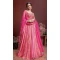 Pink Color Pure Chinon Silk Heavy Embroidery Wedding Wear Designer Lehenga Choli - 7132174461