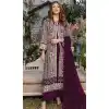 Wine Color Faux Georgette Sequence Embroidery Work Women Palazzo Salwar Suit - 7141174508