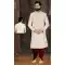 Class and Elegance in Our Ethnic Banarasi Jacquard Cream Plus Size Wedding Sherwani for Men -7917179032
