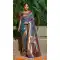 Traditional Wedding Wear Teal Color Banarasi Silk Jacquard Work Saree - 7213174898