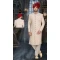 Make a bold style statement with our Hand Work Cream Banarasi Jacquard Sherwani -7916179001
