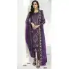 Party Wear Embroidery Work Faux Georgette Salwar Kameez In Purple -7216174920