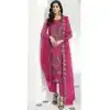 Party Wear Embroidery Work Faux Georgette Salwar Kameez In Pink -7216174922