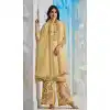 Traditional Festival Wear Yellow Color Soft Organza Embroidery Work Palazzo Salwar Suit - 7223174955