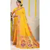 Yellow Color Banarasi Silk Jacquard Work Traditional Party Wear Saree - 7231175003