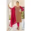 Red Pink Color Fox Georgette Embroidery Work Designer Pakistani Salwar Kameez - 7238175043