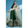 Function Wear Georgette Embroidery Work Designer Lehenga Choli In Green - 7250175092