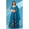Function Wear Embroidery Work Net Designer Lehenga Choli In Teal - 7250175094