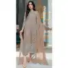 Traditional Function Wear Organza Silk Embroidery Work Pakistani Salwar Suit In Light Brown - 7273175210