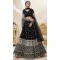 Black Color Georgette Sequins Embroidery Work Designer Wedding Wear Lehenga Choli - 7275175220