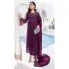 Purple Color Organza Silk Embroidery Work Party Wear Pakistani Salwar Suit - 7285175298
