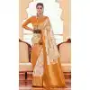 Function Wear Soft Silk Digital Print Work Traditional Wear Saree In Off White - 7279175319