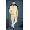 Yellow Color Silk Resham And Mirror Work Wedding Wear Designer Men's Indo Western - 7277175229
