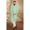 Firozi Color Brocade Resham And Sequins Work Wedding Wear Designer Men's Indo Western - 7277175239