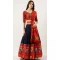 Festival Wear Lichi Silk Patola Print Work Navy Blue Color Traditional Lehenga Choli - 7305175399