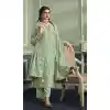 Traditional Function Wear Viscose Jacquard Embroidery Work Salwar Suit In Green - 7314175455