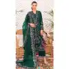 Green Color Faux Georgette Embroidery Work Pakistani Style Salwar Kameez - 7329175543