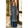 Function Wear Faux Georgette Embroidery Work Pakistani Salwar Suit In Teal Blue - 7341175657